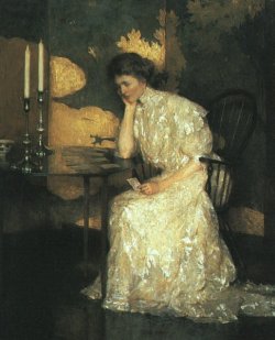 Victorian Woman Playing Solitaire