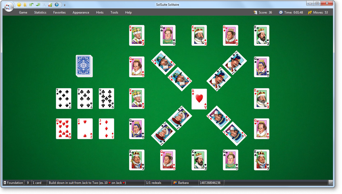 Quadrangle Solitaire - Play Online