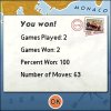 Word Monaco Solitaire for Palm OS Screen Shot #3