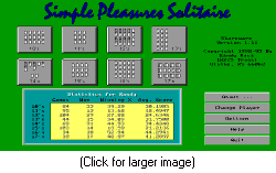 Simple Pleasures Solitaire Screen Shot (Thumbnail)